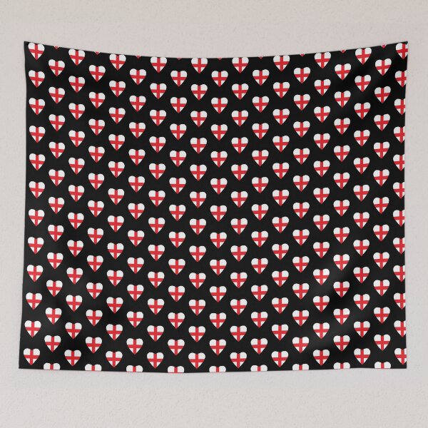 Item preview, Small English Heart Flag designed and sold by Dialectable.