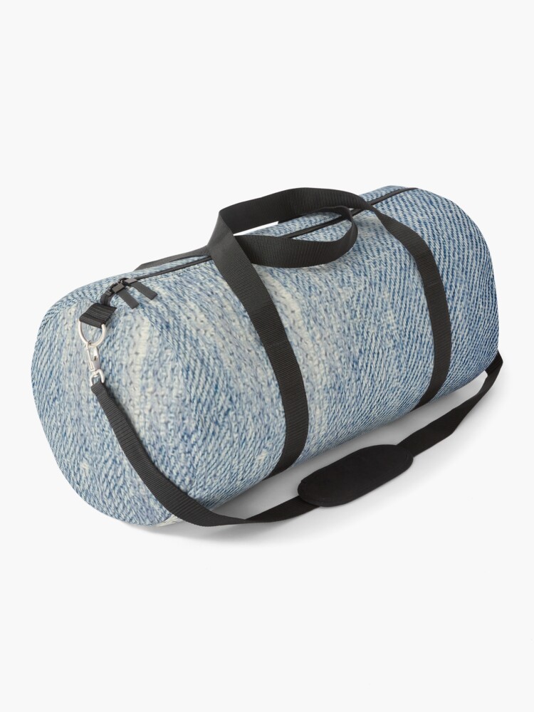 denim duffle bag