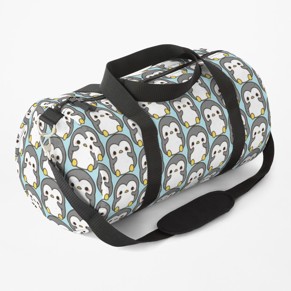 Shy penguin Duffle Bag