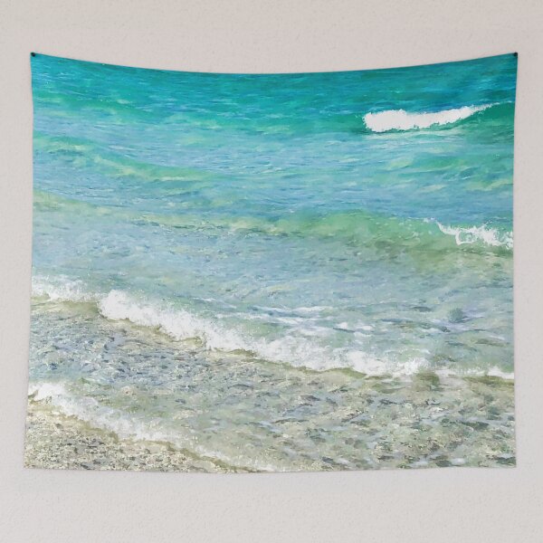 Item preview, Turquoise Tropical Beach Waves designed and sold by GhostGumDesigns.