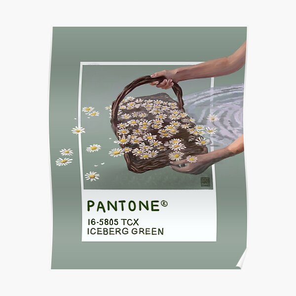 Eisberggrüner Pantone Poster