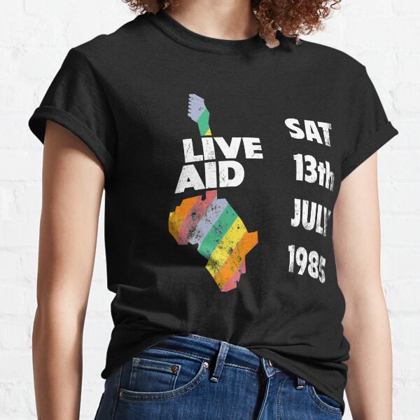 Live aid t shirt 1985 on sale