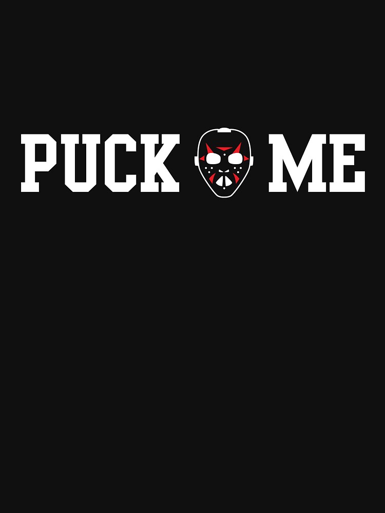 Funny Hockey Shirt - Puck Me Red T-shirt