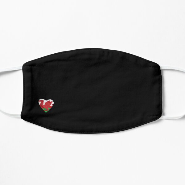 Small Welsh Heart Flag Mask