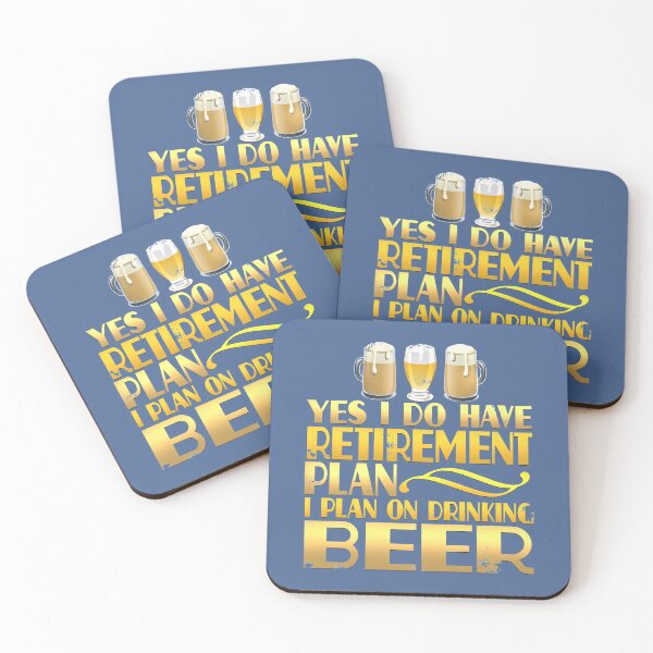 Item preview, Beer Drinking Retirement Plan designed and sold by raretshirtsuk.