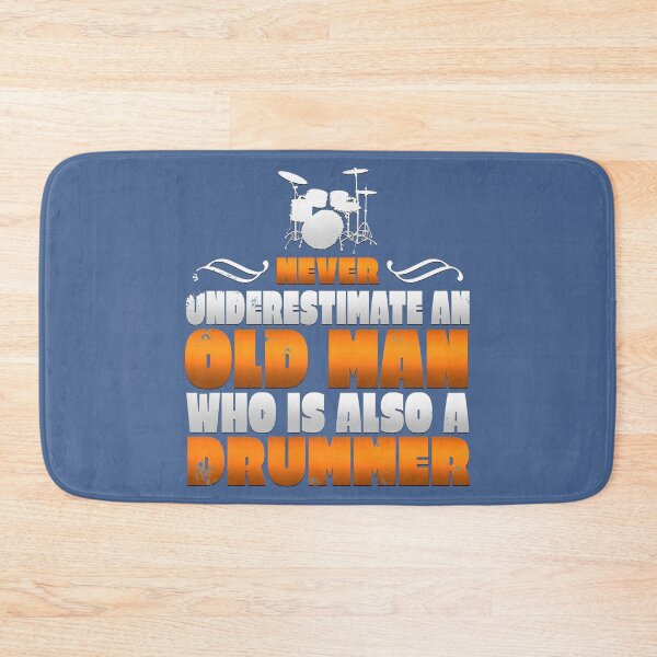 Item preview, Never Underestimate An Old Drummer designed and sold by raretshirtsuk.