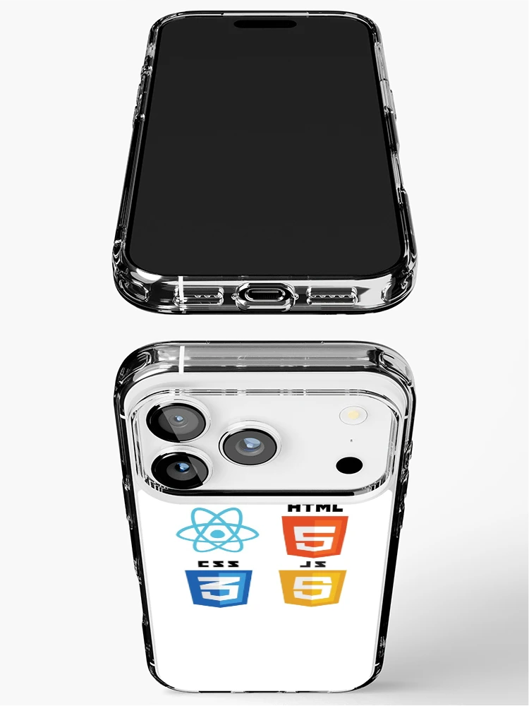 Thumbnail 3 of 5, iPhone Case, web programming react html5 css3 javascript logo designed and sold by developerfriday.
