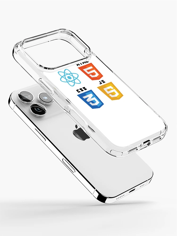 Thumbnail 2 of 5, iPhone Case, web programming react html5 css3 javascript logo designed and sold by developerfriday.