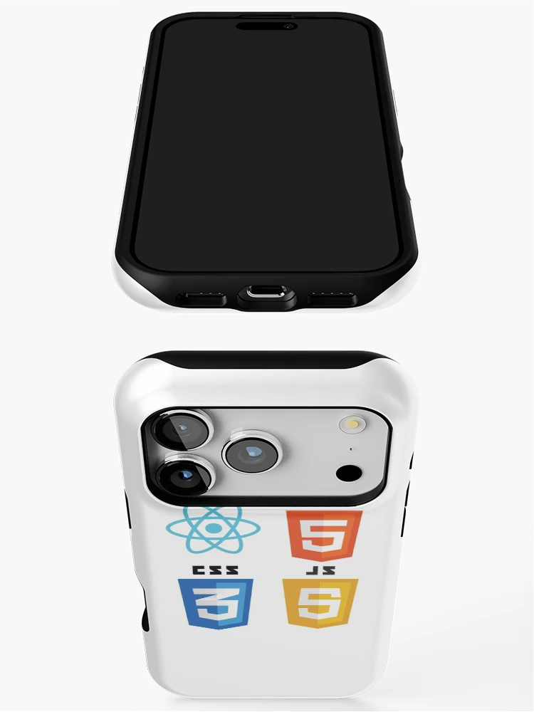 Thumbnail 3 of 4, iPhone Case, web programming react html5 css3 javascript logo designed and sold by developerfriday.
