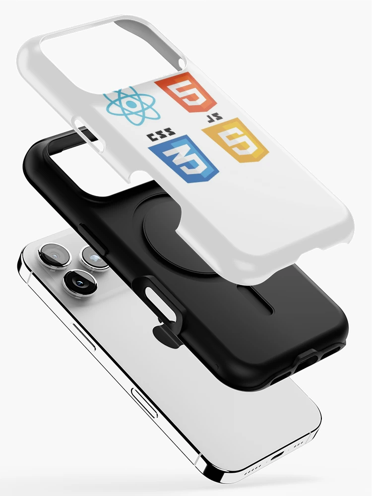 Thumbnail 2 of 4, iPhone Case, web programming react html5 css3 javascript logo designed and sold by developerfriday.