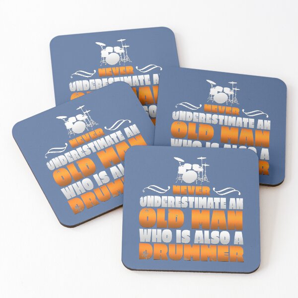 Item preview, Never Underestimate An Old Drummer designed and sold by raretshirtsuk.