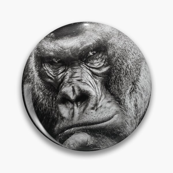 Item preview, Gorilla Looking At You Stay Strong Black And White designed and sold by NomYen ..
