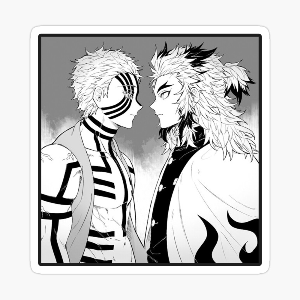 Kyojuro Rengoku Vs Akaza Demon Slayer Fight Mask By Shop4fun Redbubble