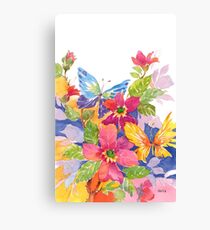 floral watercolor Canvas Print