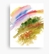 floral watercolor Canvas Print