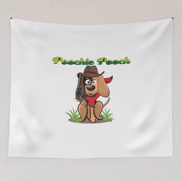 Item preview, Funny Poochie Pooch with A GUN designed and sold by PoochiePooch.