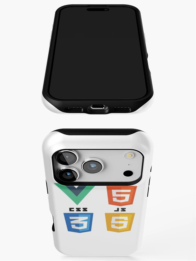 Thumbnail 3 of 4, iPhone Case, web programming vue html5 css3 javascript logo designed and sold by developerfriday.
