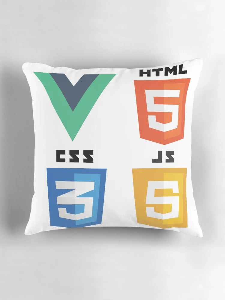 Thumbnail 3 of 4, Pillow, web programming vue html5 css3 javascript logo designed and sold by developerfriday.