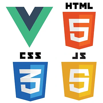 Artwork thumbnail, web programming vue html5 css3 javascript logo by developerfriday