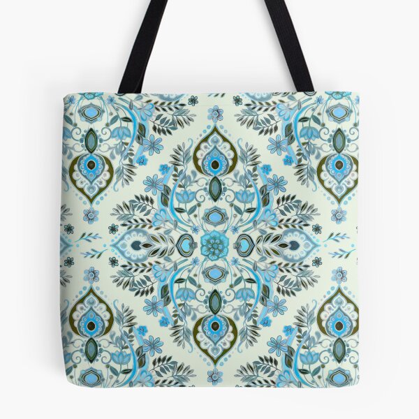 Item preview, Modern Folk in Aqua and Umber designed and sold by micklyn.