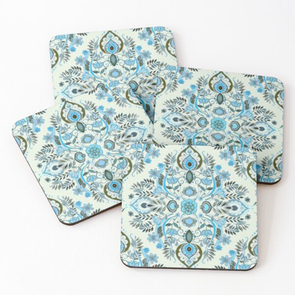 Item preview, Modern Folk in Aqua and Umber designed and sold by micklyn.