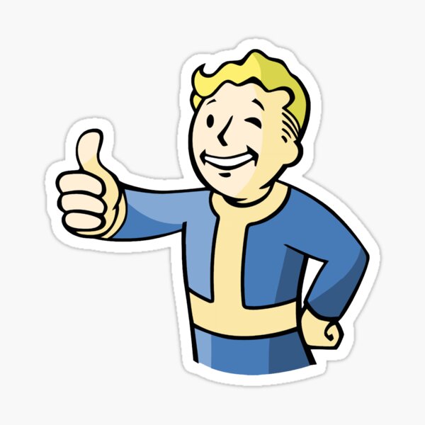 Fallout Vault Boy Pegatina