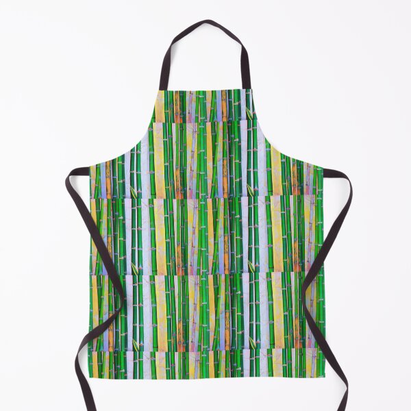 Item preview, Green Bamboo on a Blue Background designed and sold by MUZA9.