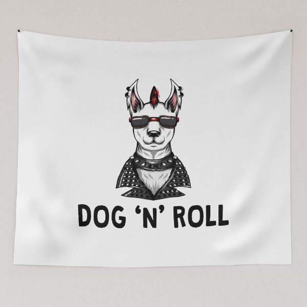 Item preview, FUNNY ROCK DOG DOG N ROLL DESIGN designed and sold by Picspot.