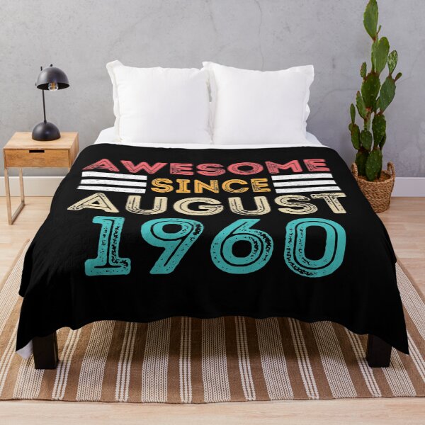 Item preview, Awesome Since August 1960 - Vintage 60th Birthday Gift designed and sold by meedTee.