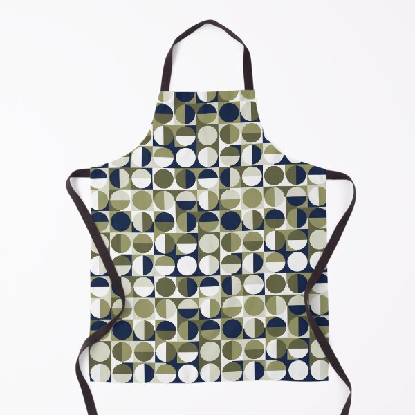 Item preview, Mid-Century Style Navy Camo Retro Squares & Circles designed and sold by weirdAffect.