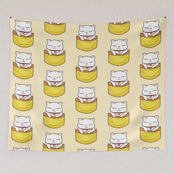 Item preview, White Chubby Cat Pocket Kitty designed and sold by Takeda-art.
