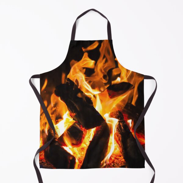Item preview, Yellow Orange Hot Fire Wood Burning Campfire Flames designed and sold by Marguerite Faure.