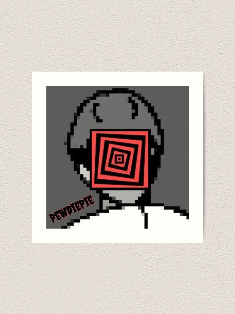 Pewdiepie Youtube Icon Art Print By Benadevenchen Redbubble