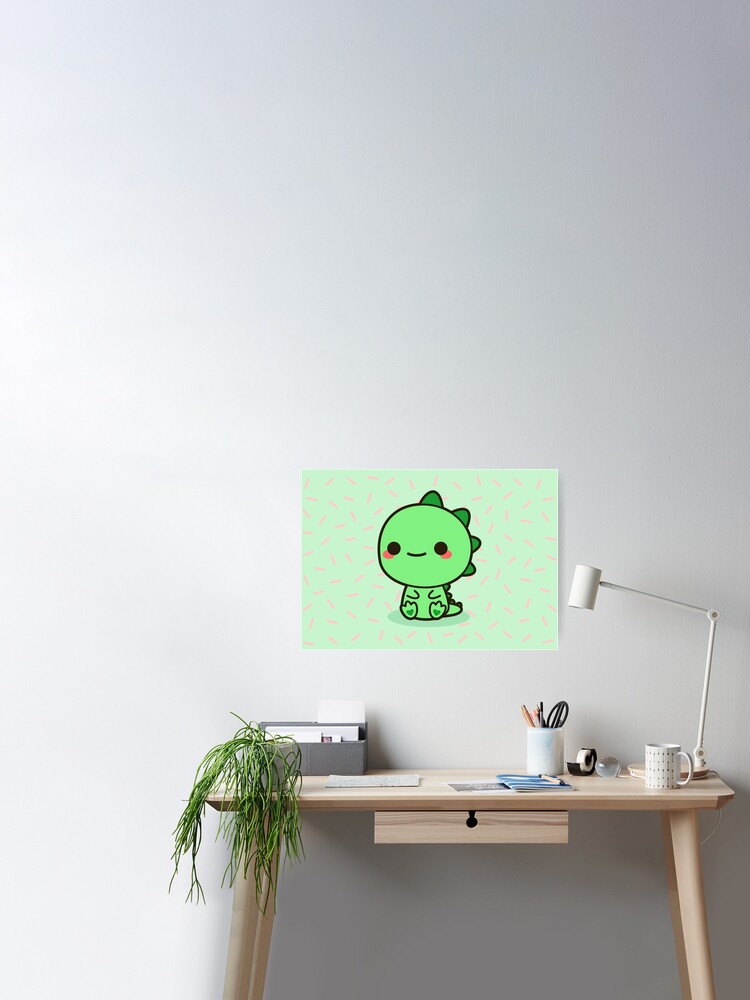 Kawaii Dinosaur Sticker for Sale by peppermintpopuk