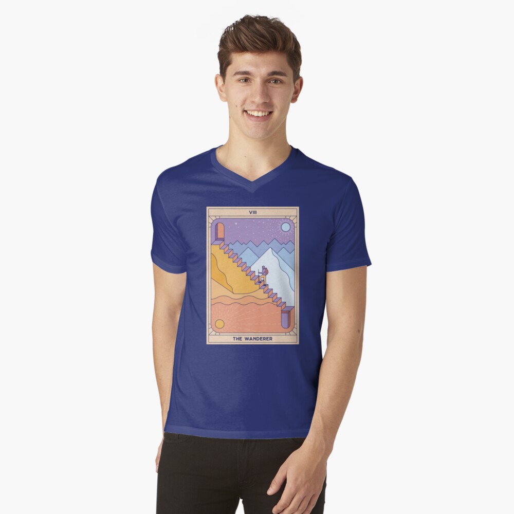 Item preview, V-Neck T-Shirt designed and sold by thepapercrane.