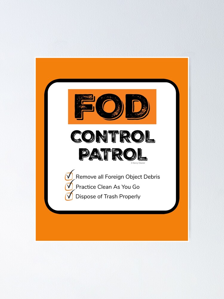 Thumbnail 1 of 3, Poster, FOD Control Patrol designed and sold by SavvyCleaner.