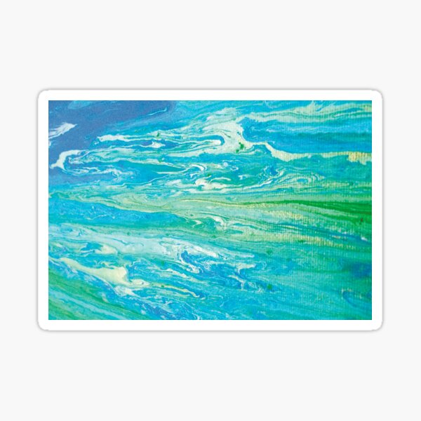 River ripples Sticker
