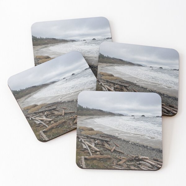 Item preview, Oregon coast beach with driftwood designed and sold by RKSDesigns.