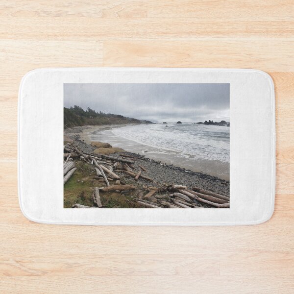 Item preview, Oregon coast beach with driftwood designed and sold by RKSDesigns.