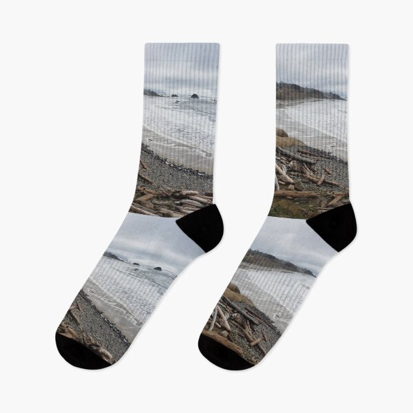 Item preview, Oregon coast beach with driftwood designed and sold by RKSDesigns.