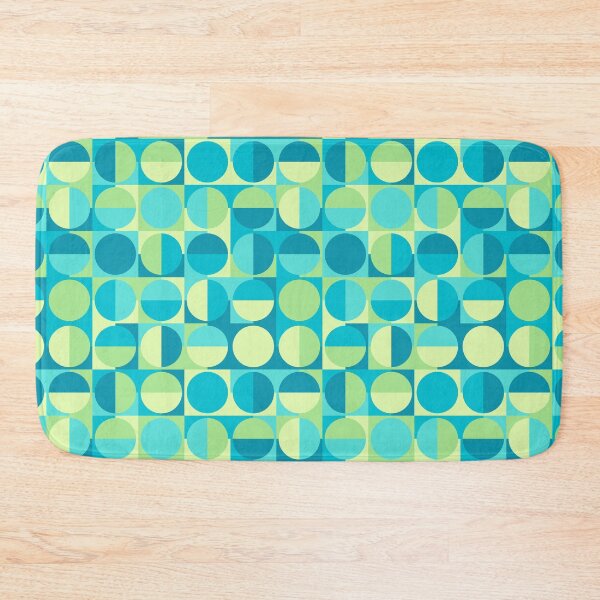 Item preview, Mid Century Mermaid Retro Squares & Circles designed and sold by weirdAffect.