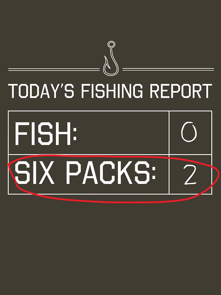 Fishing Report. Fish 0, Six-Packs 2 Tank Top t-shirts for men