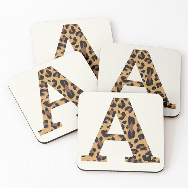 Item preview, Leopard Print Letter A designed and sold by MadeByMeera.