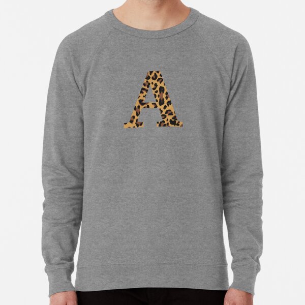 Monogram Leopard Sweatshirt Crewneck Sweatshirt 