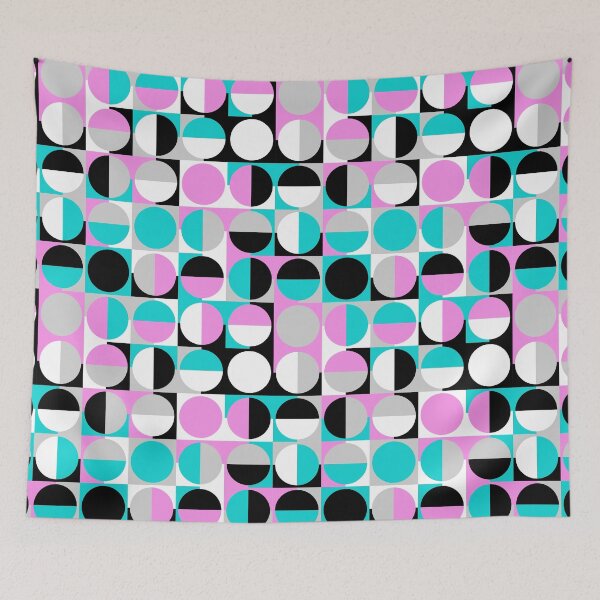Item preview, Miami is Nice Style Retro Squares & Circles designed and sold by weirdAffect.