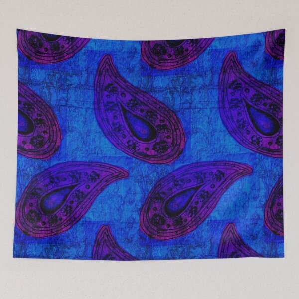 Item preview,  paisley blew with texture designed and sold by Nickdavisinghe.