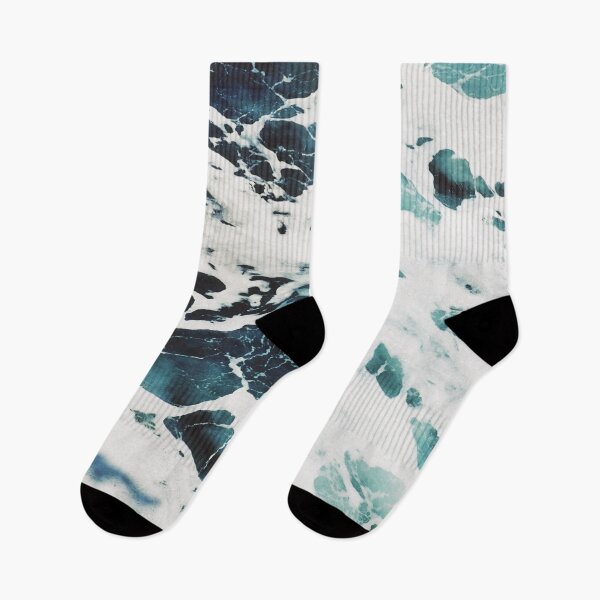 Item preview, Blue and foamy white Ocean Waves Abstract- [bestseller on redbubble]- bestselling masks designed and sold by August-E.