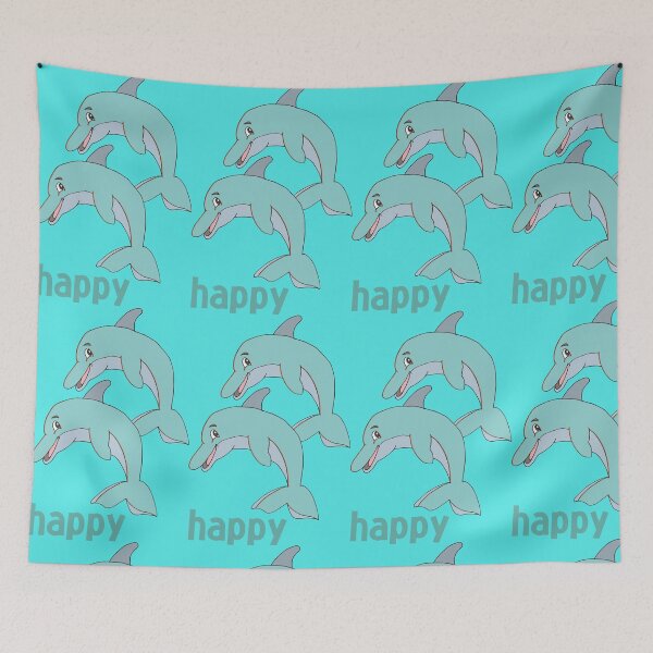 Item preview, Dolphins happy designed and sold by Veki5.
