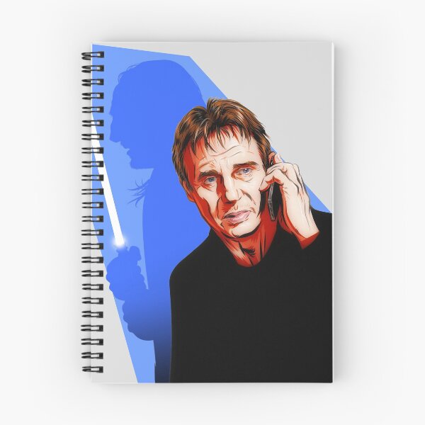 Item preview, Liam Neeson - An illustration by Paul Cemmick designed and sold by TIGERDAVER.