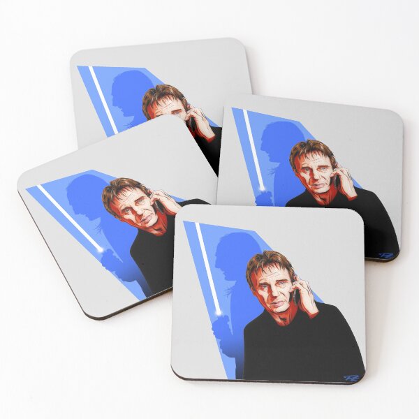 Item preview, Liam Neeson - An illustration by Paul Cemmick designed and sold by TIGERDAVER.